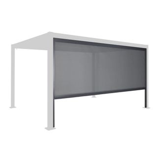 Sweeek Estor lateral enrollable de aluminio y textileno para p&eacute;rgola