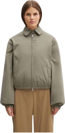 Our Legacy Cropped Avenue Puffa Jas - Dames - Zomerjassen - Groen - L - Katoen - Jassen