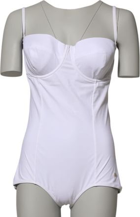 Dolce & Gabbana White Padded Balconette One Piece Womens Swimwear