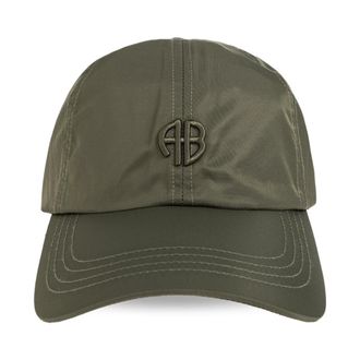 Anine Bing Accessoires, Dames, Groen, ONE Size, Nylon, Jeremy Cap