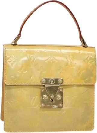 Louis Vuitton Tweedehands leren handtassen - Dames - Vintage Handtas - Geel - ONE Size - Vintage