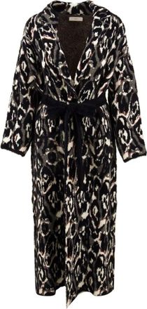Akep Jacquard Jas - Dames - Jas met riem - Veelkleurig - M - Wol - Jassen