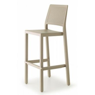 Scab Scab - set 4 sgabelli emi H.75 impilabili Colore: Tortora