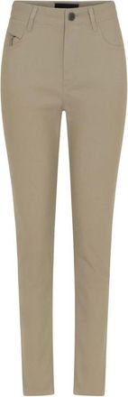 C.Ro Suzanne Slim-fit Broek - Dames - Slim Fit Broeken - Beige - XS - Broeken