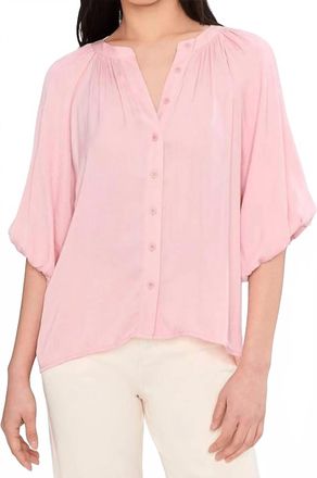 Sanctuary Plenty Of Love Bubble Blouse In Light Bloom Pink