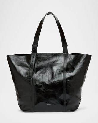 Golden Goose 24/7 Shiny Leather Shopper Tote Bag