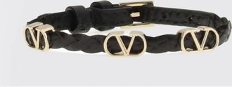 Valentino Garavani Bracciale VLogo Signature in pelle di vitello intrecciata