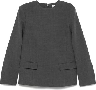 Toteme Blouse met gemêleerd effect - Grijs