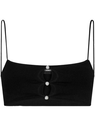 Dsquared2 Fijngebreide top - Zwart