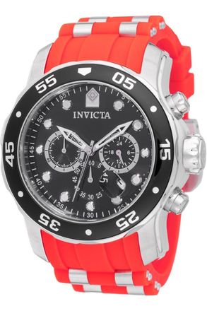 Invicta Pro Diver - SCUBA 49829 Heren Horloge - Quartz Uurwerk - Roestvrij Staal met zwarte Wijzerplaat - 48mm