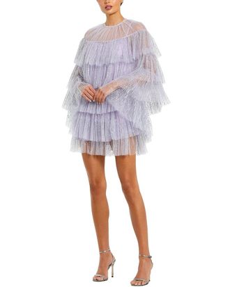 Mac Duggal Cape Mini Dress