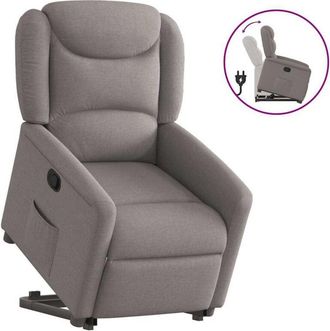 vidaXL Vidaxl - Sill&oacute;n Reclinable Elevable Tela Gris Taupe