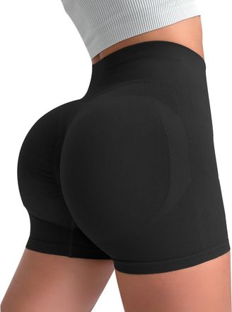 Generic FNKDOR Gym Shorts for Women UK High Waist Shorts Butt Lifting Ladies Short Leggings High Waist Workout Running Booty Yoga Cycling Womens Activewear Cl
