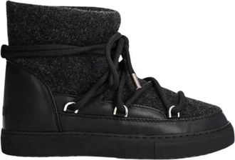 INUIKII Felt Snow Boots - Dames - Winterlaarzen - Zwart - 36 EU - Wol - Schoenen