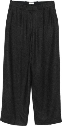 Toteme Dark Grey Dart-Detail Trousers