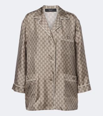 Gucci GG silk twill shirt