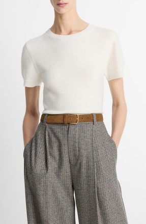 Vince Wool & Cashmere Blend Crewneck Sweater in Off White at Nordstrom, Size X-Large