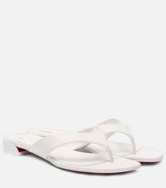 Christian Louboutin Sweet Janetonga leather thong sandals