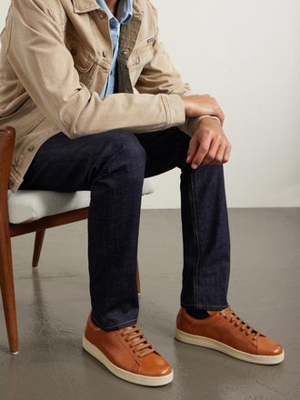 Tom Ford Warwick Perforated Leather Sneakers
