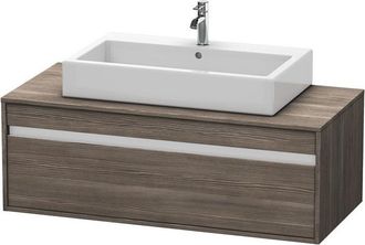 Duravit Duravit Ketho M&oacute;dulo Mural 6696, 1 Extra&iacute;ble, 1200mm, Para 1 Lavabo De Montaje Superior, C&eacute;ntrico, Color (frente/cuerpo): Pino Terra Decor - Kt6696051