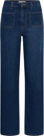 Kaffe Broek - Dames - Jeans - Blauw - Maat: M Denim