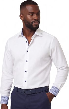 Eton Overhemd Eton Classic Fit wit katoen