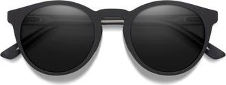 Smith Westward 54mm ChromaPop Polarized Round Sunglasses in Black /Black at Nordstrom