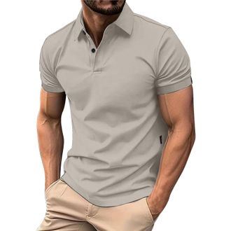 Generic Mens Polo Shirts Short Sleeve Collared Cotton Designer Soft Work T Shirt Big and Tall Tees Summer Casual Smart Adult Cool Golf Outfit Golf Polo Shirts