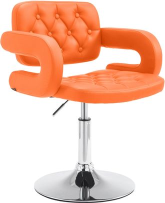 Clp Butaca Lounge Dublin En Cuero Pu Naranja