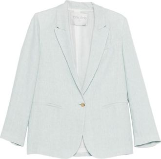 Forte_Forte Blue Notched Lapel Blazer