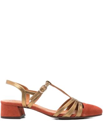 Chie Mihara 40mm T-bar heeled pumps - Orange