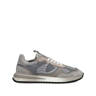 Philippe Model Sneakers, male, Gray, 11 UK, Grey Fabric Leather Sheepskin Trainers