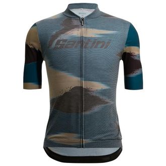 Santini Watt Indoor Jersey Velotrikot f&uuml;r Herren | grau