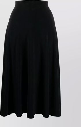Norma Kamali high-rise flared midi skirt
