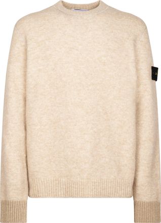 Stone Island Textured Cotton Crew Neck Sweater