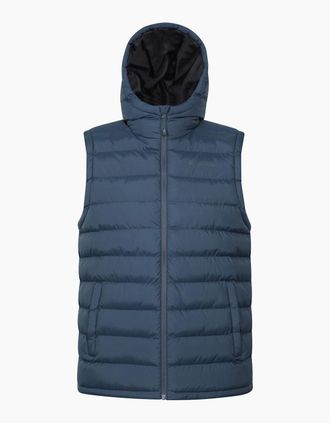 Mountain Warehouse Mens Mountain Warehouse Mens Seasons Hooded Padded Gilet - Navy - Size: 38/Regular