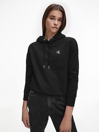 Calvin Klein Sudadera De Felpa De Mezcla De Algod&oacute;n Con Capucha