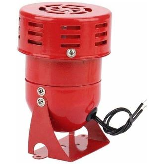 OEM Sirena Zumbadora De 220 V De Alta Potencia, Mini Motor De Metal Rojo, Alarma El&eacute;ctrica Industrial Contra Ruido Y Robo Ms 190-crezuo
