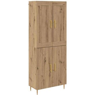 vidaXL Highboard Artisan Oak 69.5 x 34 x 180 cm Engineered Wood vidaXL