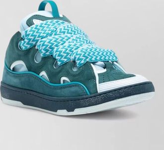 Lanvin leather paneled low-top sneakers