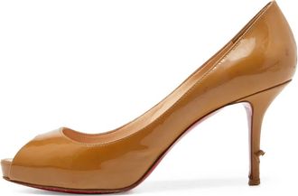 Christian Louboutin 95mm leather heeled sandals - Brown