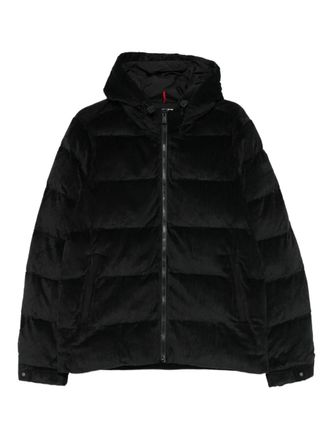 MC2 Saint Barth Maier hooded corduroy padded jacket - Zwart