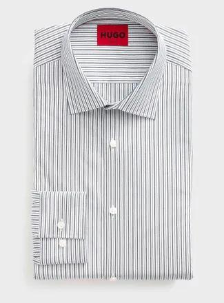 HUGO BOSS Mens Kenno striped shirt Slim fit