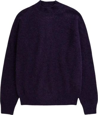 Norse Projects Truien & Vesten, Heren, Paars, M, Wol, Nordrevik Baby Alpaca Sweater