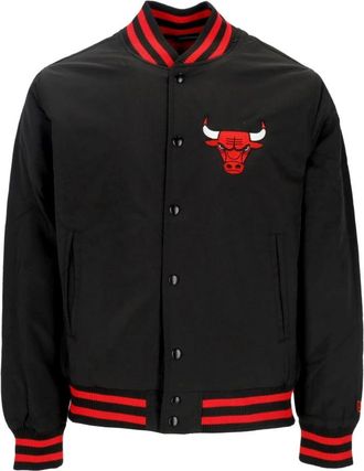 New Era Chicago Bulls Bomberjack Zwart/Rood - Heren - Bomber jackets - Zwart - XL - Polyester - Jassen