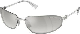 Miu Miu A50S Zonnebril - Dames - Zonnebrillen - Grijs - 68 MM - Accessoires