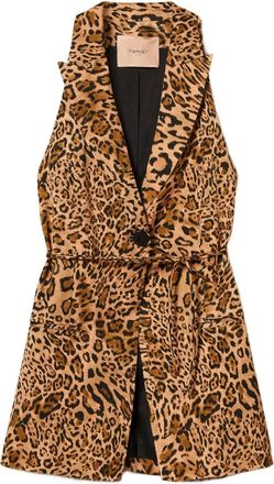 Twin-Set Gilet con stampa - Marrone