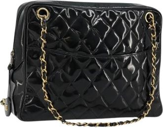 Chanel Pre-owned Shoulder Bags, female, Black, Size: ONE SIZE Pre-owned Vintage Shoulder Bag
