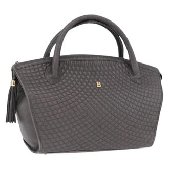 Bally Pre-owned Hand Bag - Dames - Pre-owned - Zwart - Maat: ONE Size Leer