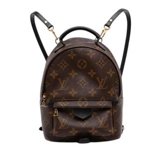 Louis Vuitton Pre-owned Mini Palm Springs Backpack - Dames - Vintage Rugzakken - Bruin - ONE Size - Leer - Vintage